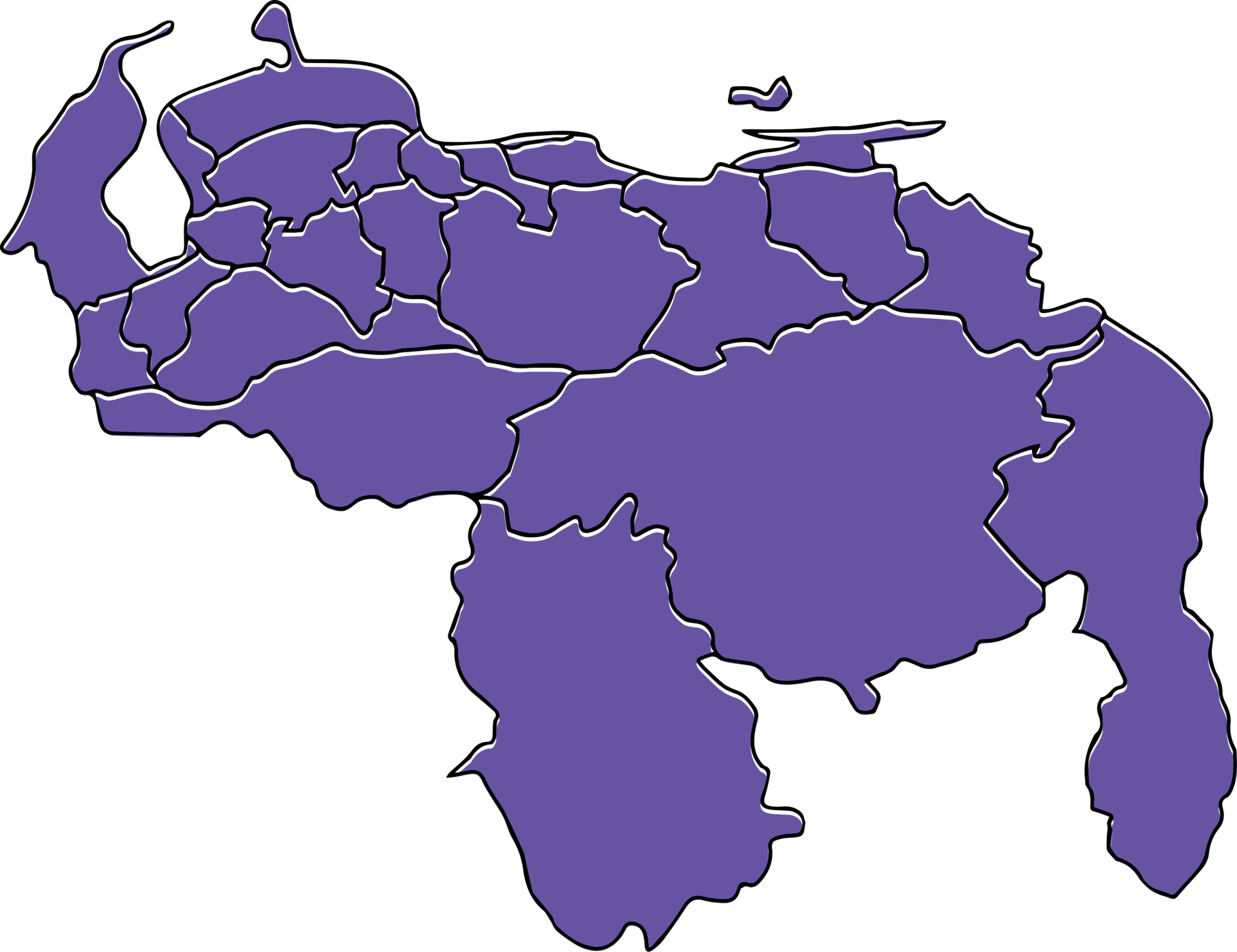 mapa de venezuela
